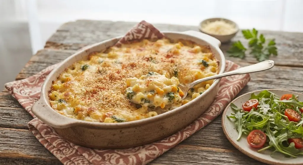 Baked Mac and Cheese with hidden veggies
